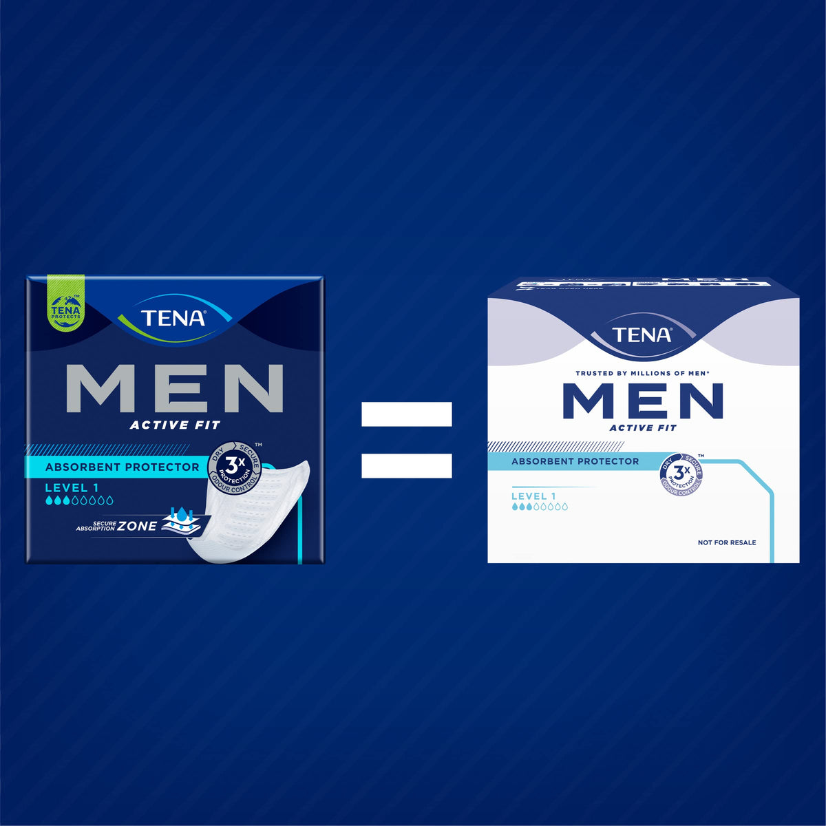 TENA Men Protective Underwear, Large, Level 4 for Heavy Bladder Weakness x 40