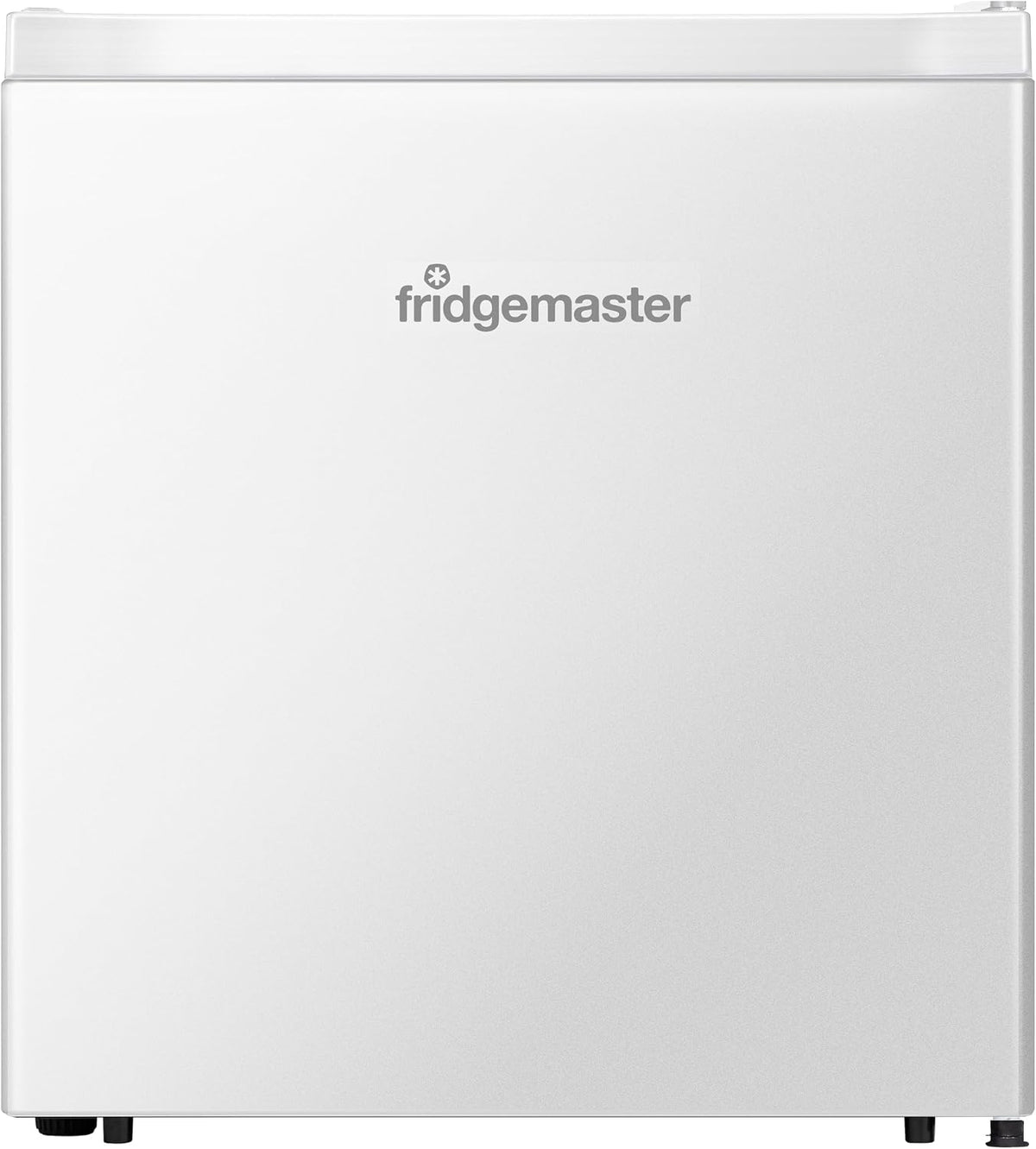 Fridgemaster 45L Table Top Mini Fridge MUR4545, 45cm Compact Refrigerator with Adjustable Thermostat, Reversible Door, 39dB Low Noise, White, Energy Class E