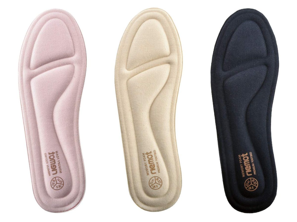 riemot Memory Foam Insoles for Men and Women - Replacement Shoe Inserts Comfort Cushioning for Sports Shoes, Trainers, Sneakers, Work Boots and Walking Shoes