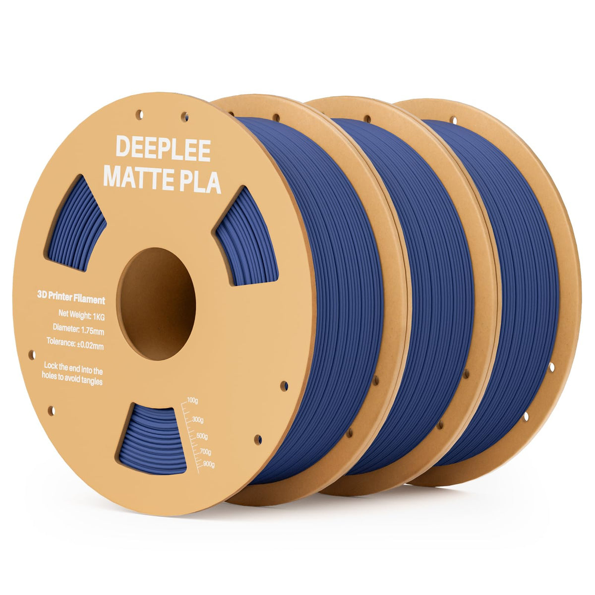 DEEPLEE Matte PLA Filament 1.75mm Matte White 1kg