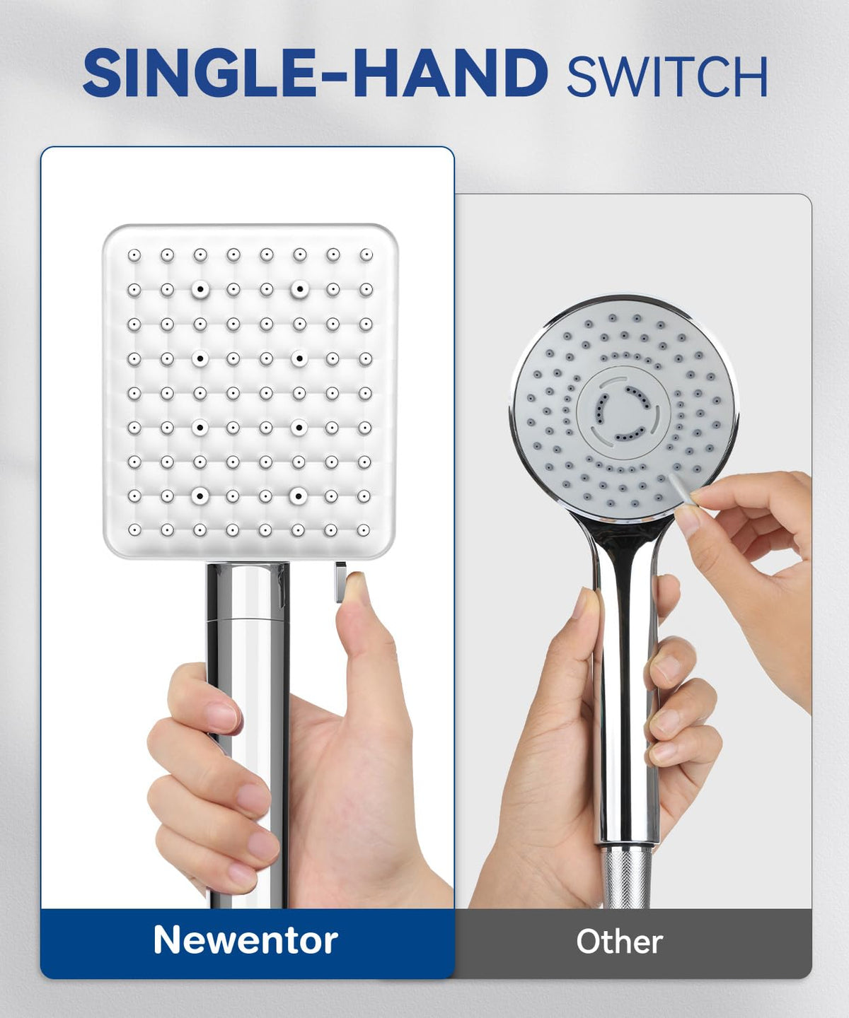 High Pressure Shower Head, Power Shower Head with 6 Modes