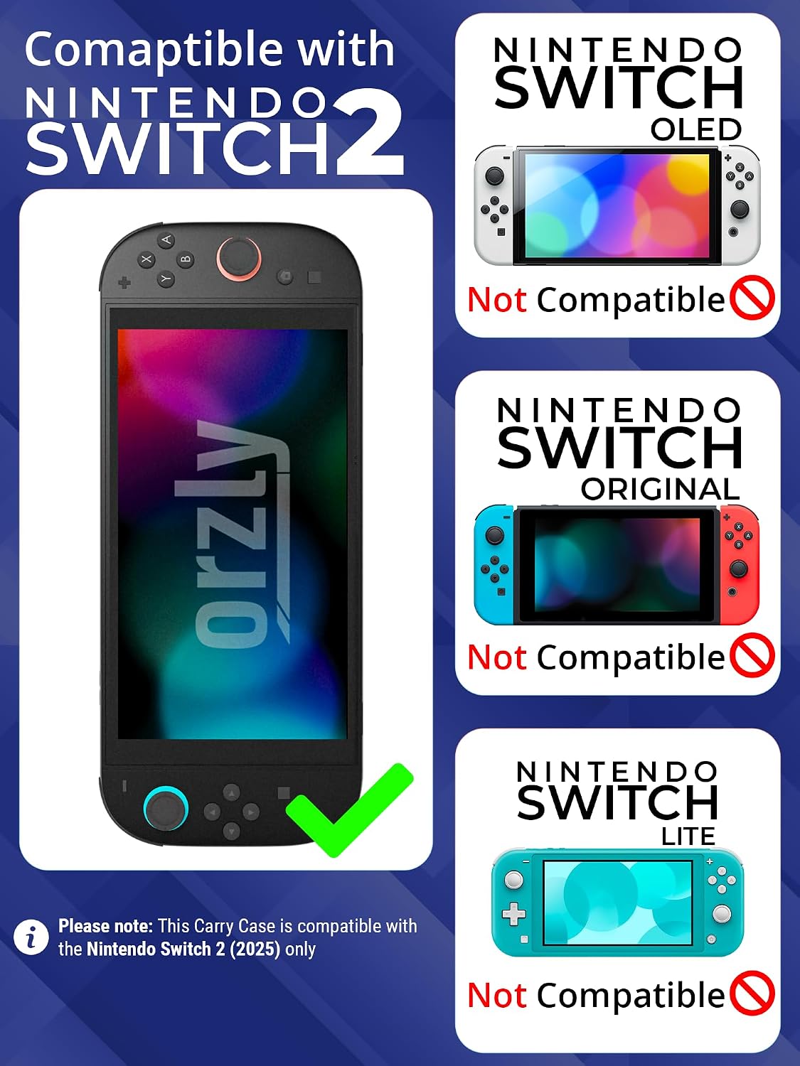 Orzly Carry Case for Nintendo Switch Lite Protective Hard Shell Portable Travel Carry Case with Storage for Accessories & Game Cartridges (Red & White)