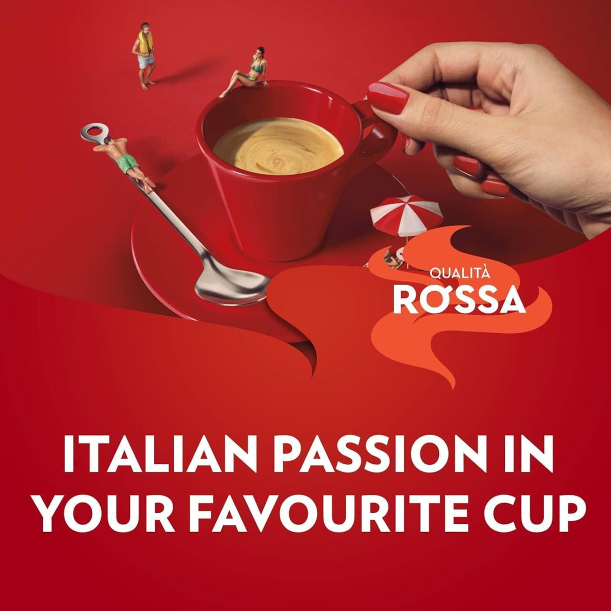 Lavazza, Qualità Rossa Coffee Beans, 1 kg