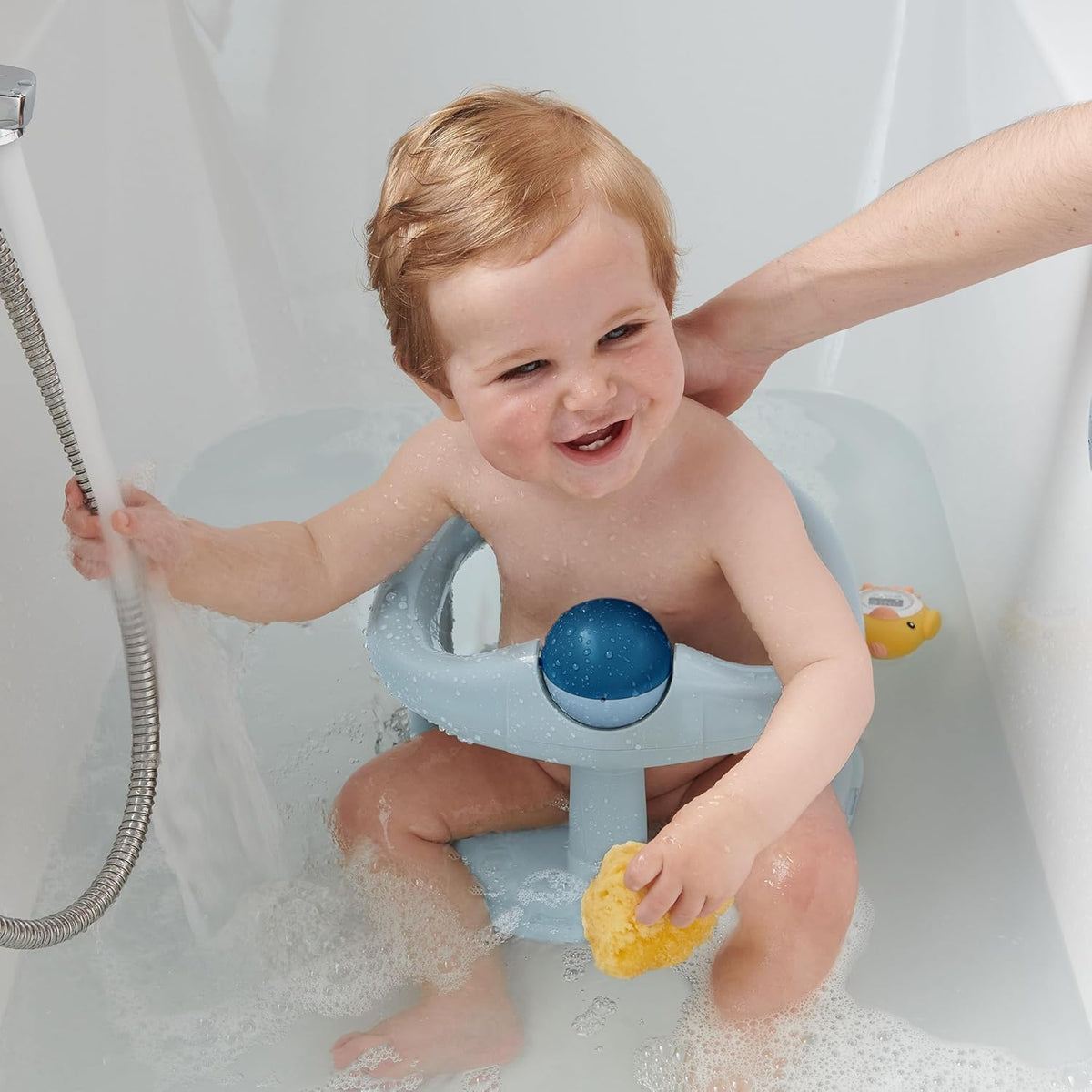 Bebeconfort Playful Swivel Baby Bath Seat, 0–10 kg, Blue