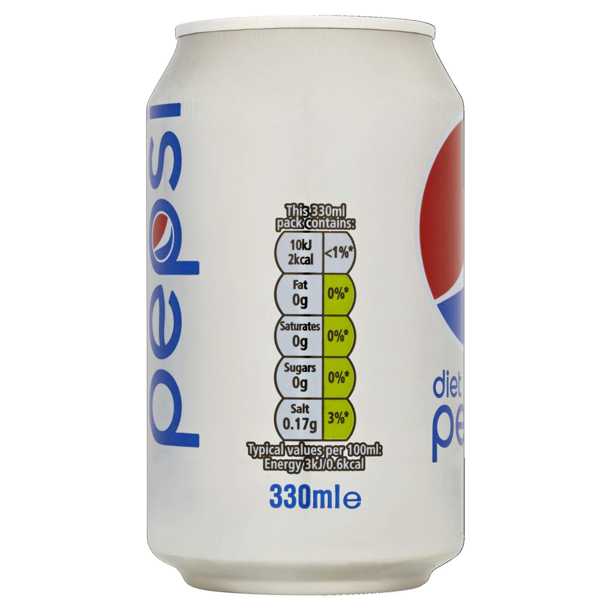 Pepsi Diet Cola | 330ml Can | 24 Pack
