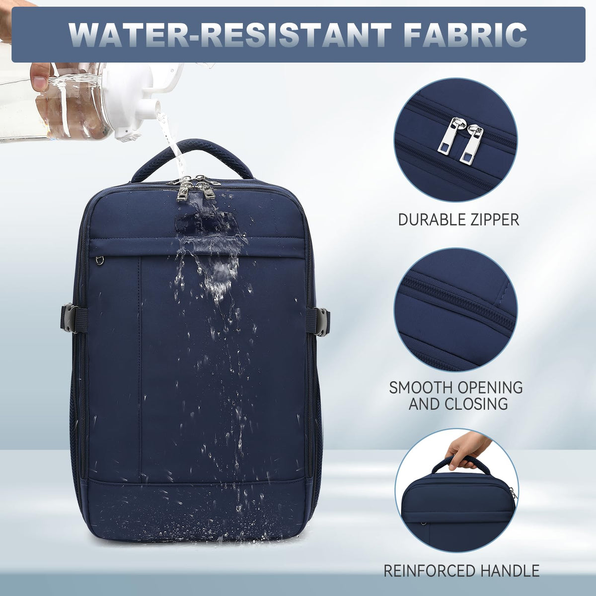 Lossga Ryanair Cabin Bags 40x30x20 Underseat Carry-ons Travel Backpack (Pack of 2)