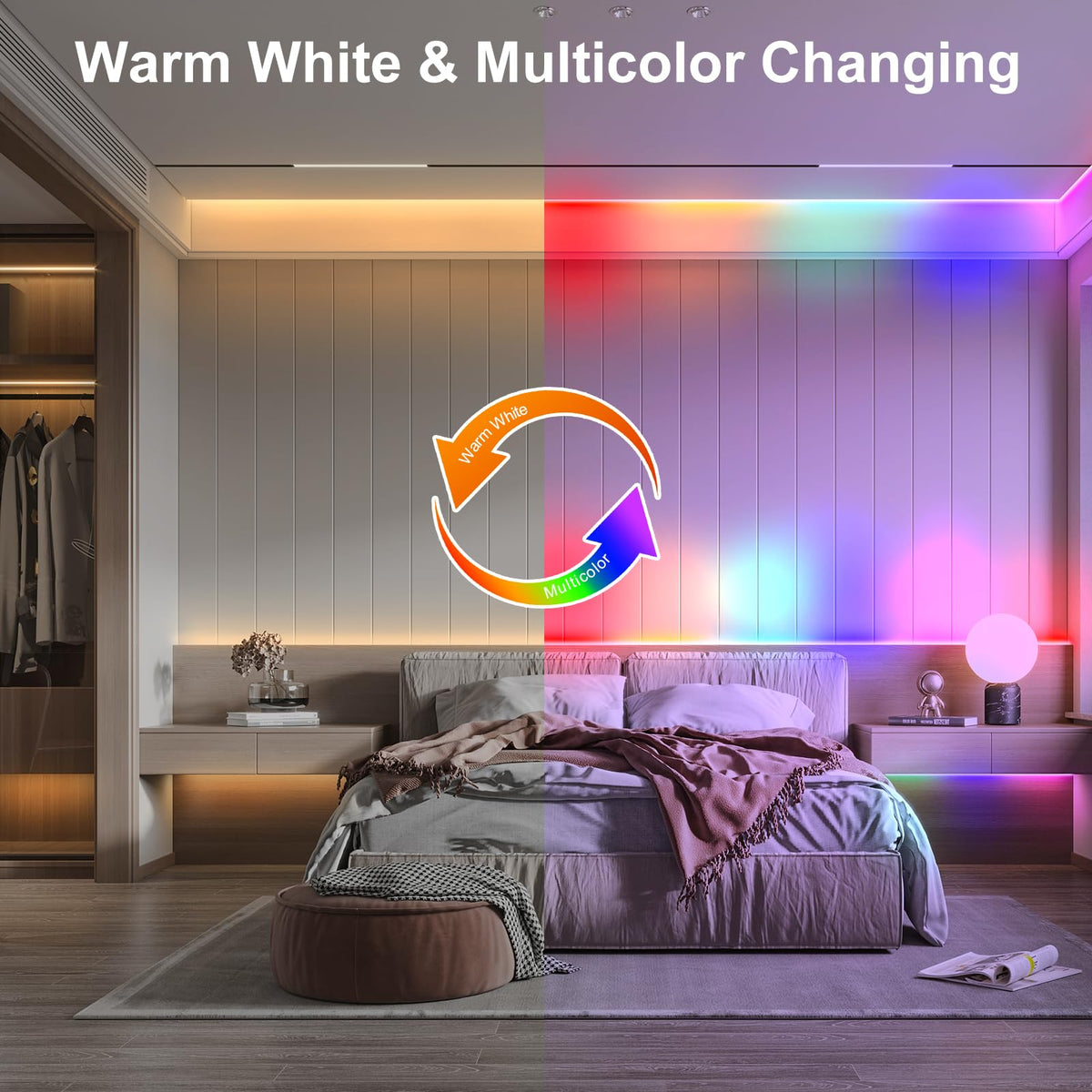 CCILAND 3M 90 LED Battery Strip Lights with Remote 8 Modes Timer