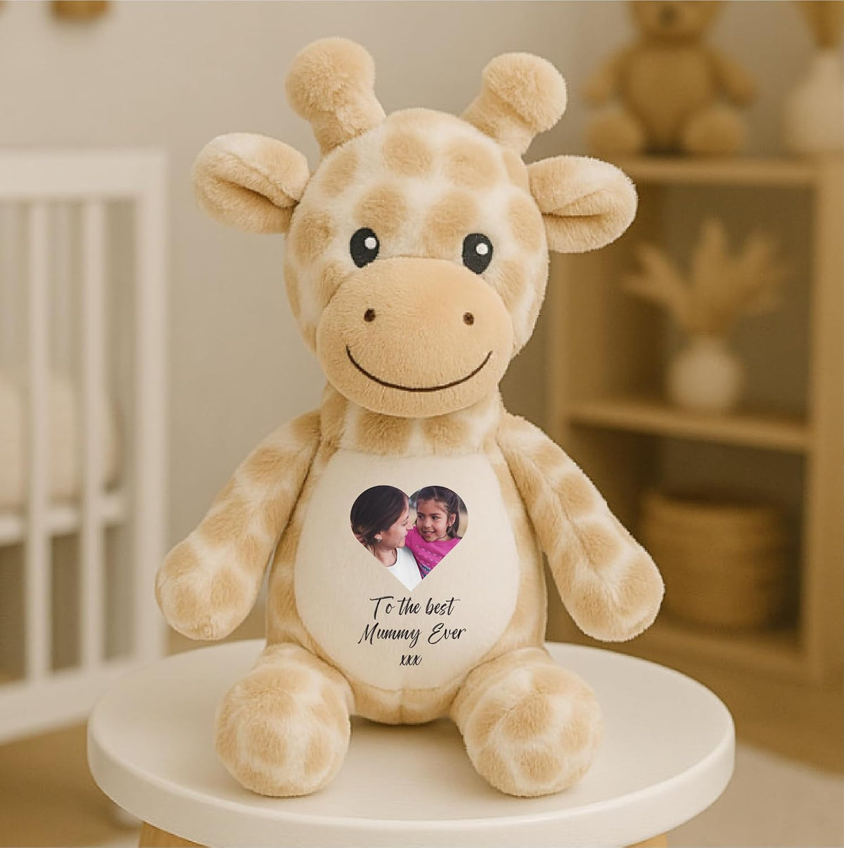 Custom Photo Teddy Keepsake | Personalized Picture Bear for Birthdays & Special Occasions | Memorial Baby Loss Keepsake | Personalised Gifts for Girlfriend, Multi