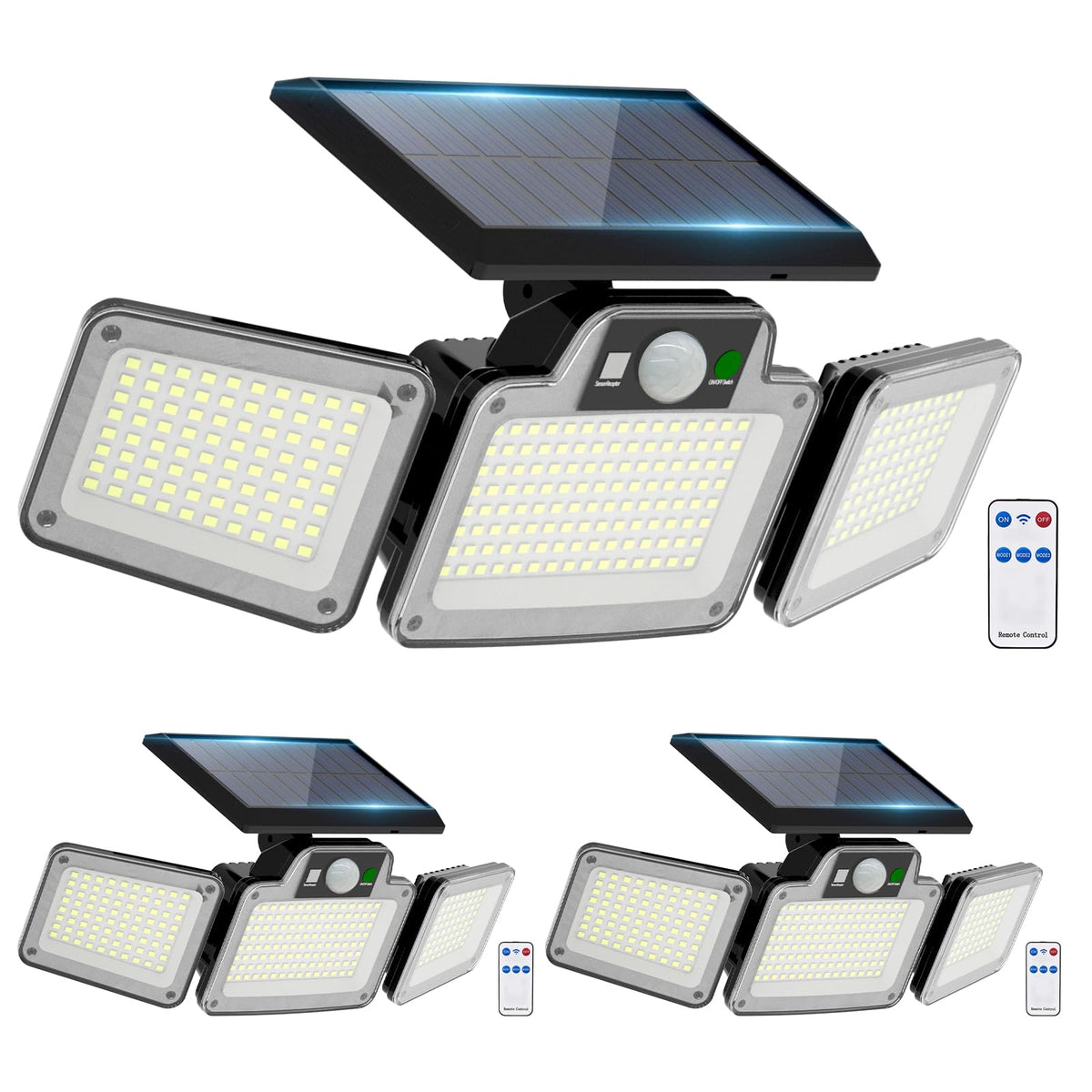 JumJam Solar Flood Lights, Security Lights Outdoor Motion Sensor for Garden
