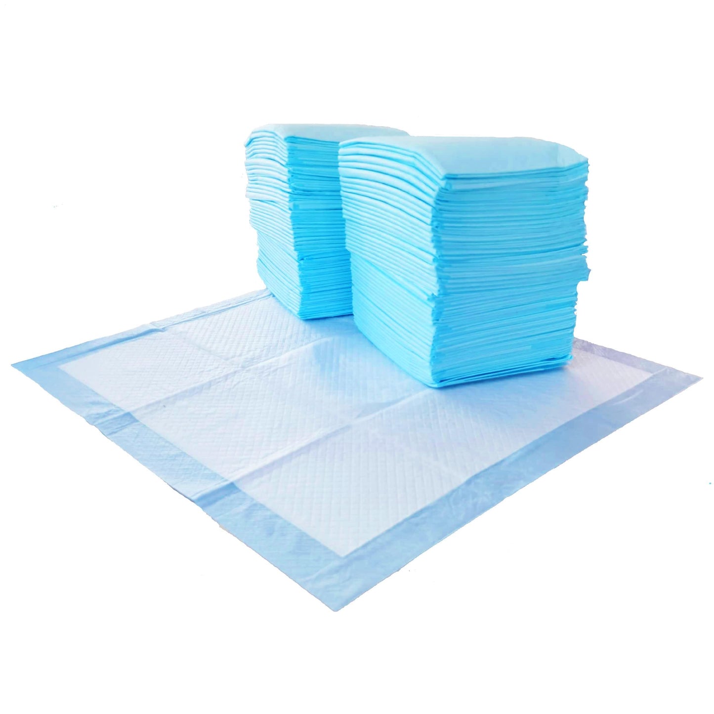 Basics Dog and Puppy Training Pads, Leakproof, 5-Layer Design with Quick-Dry Surface, Regular, Pack of 50, Blue