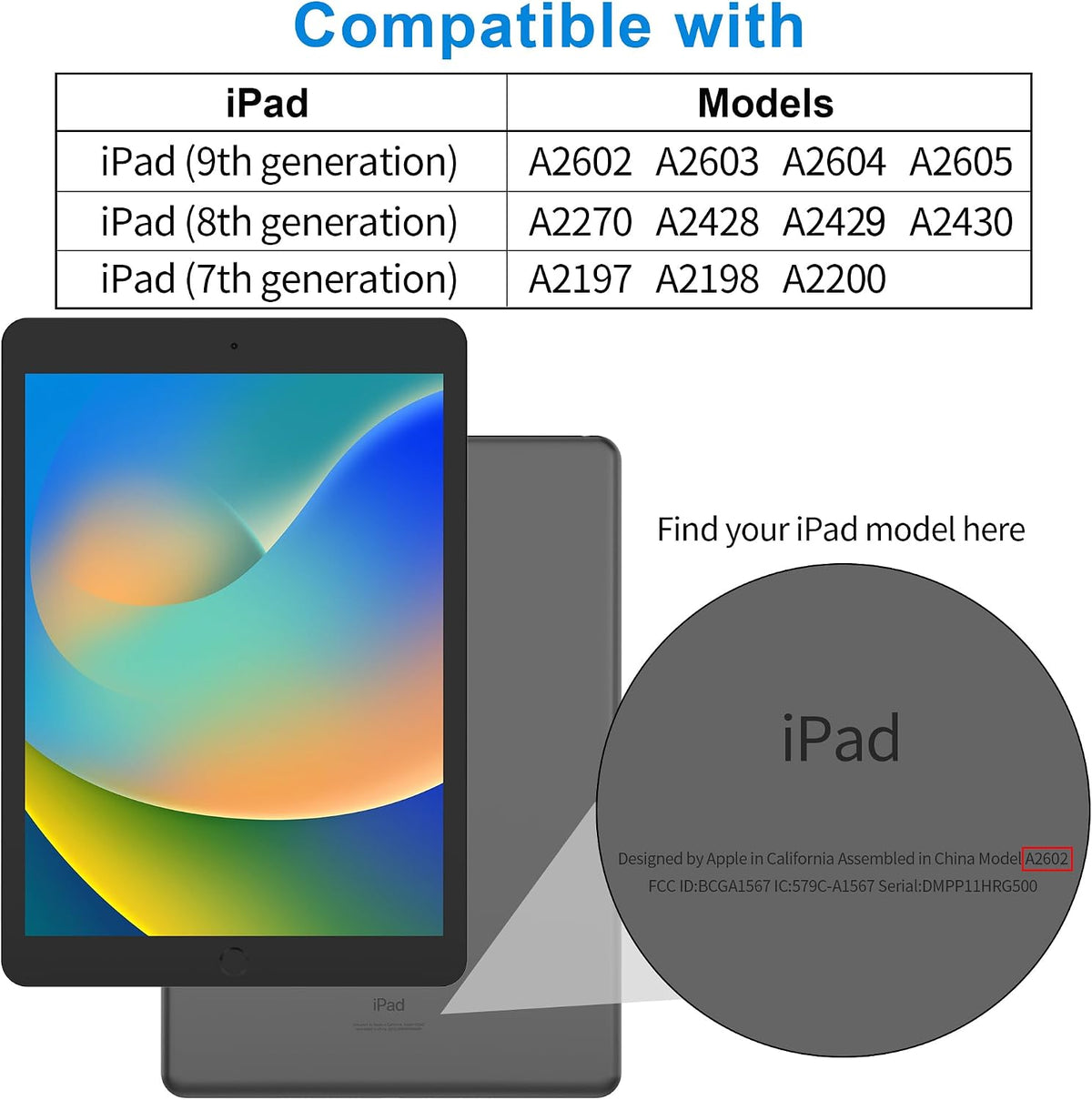 4youquality 2-Pack for iPad 9th, 8th & 7th Generation Screen Protector