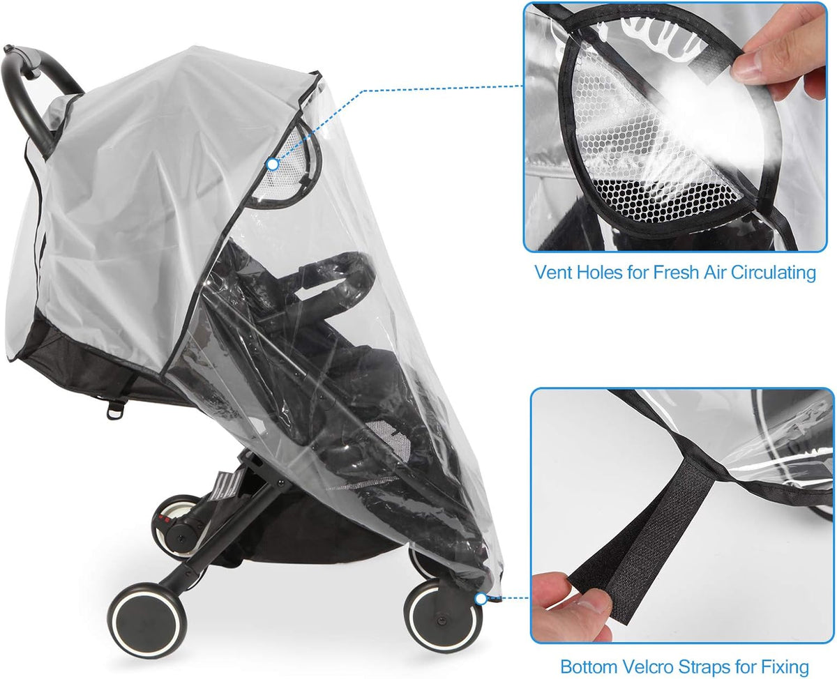 Universal Rain Cover for Pushchair, Waterproof Stroller Rain Cover