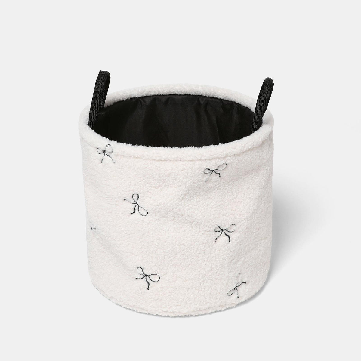 OHS Storage Basket Handles Boucle Fleece Laundry Clothes Organiser
