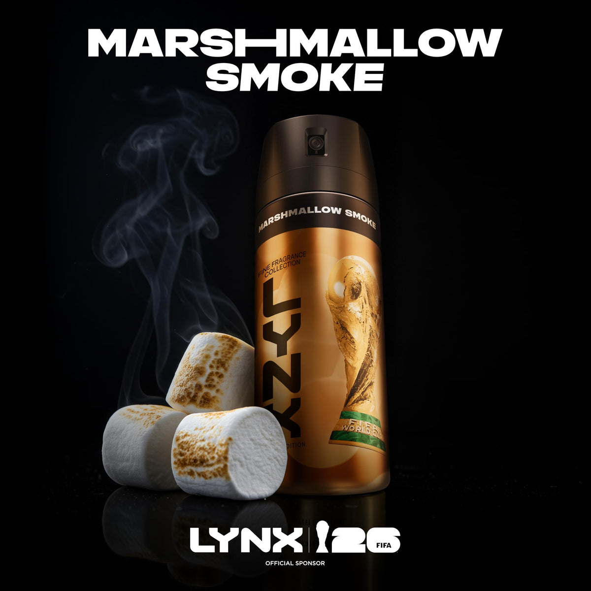 Lynx Fine Fragrance Collection Marshmallow Smoke Premium Body Spray 150 ml