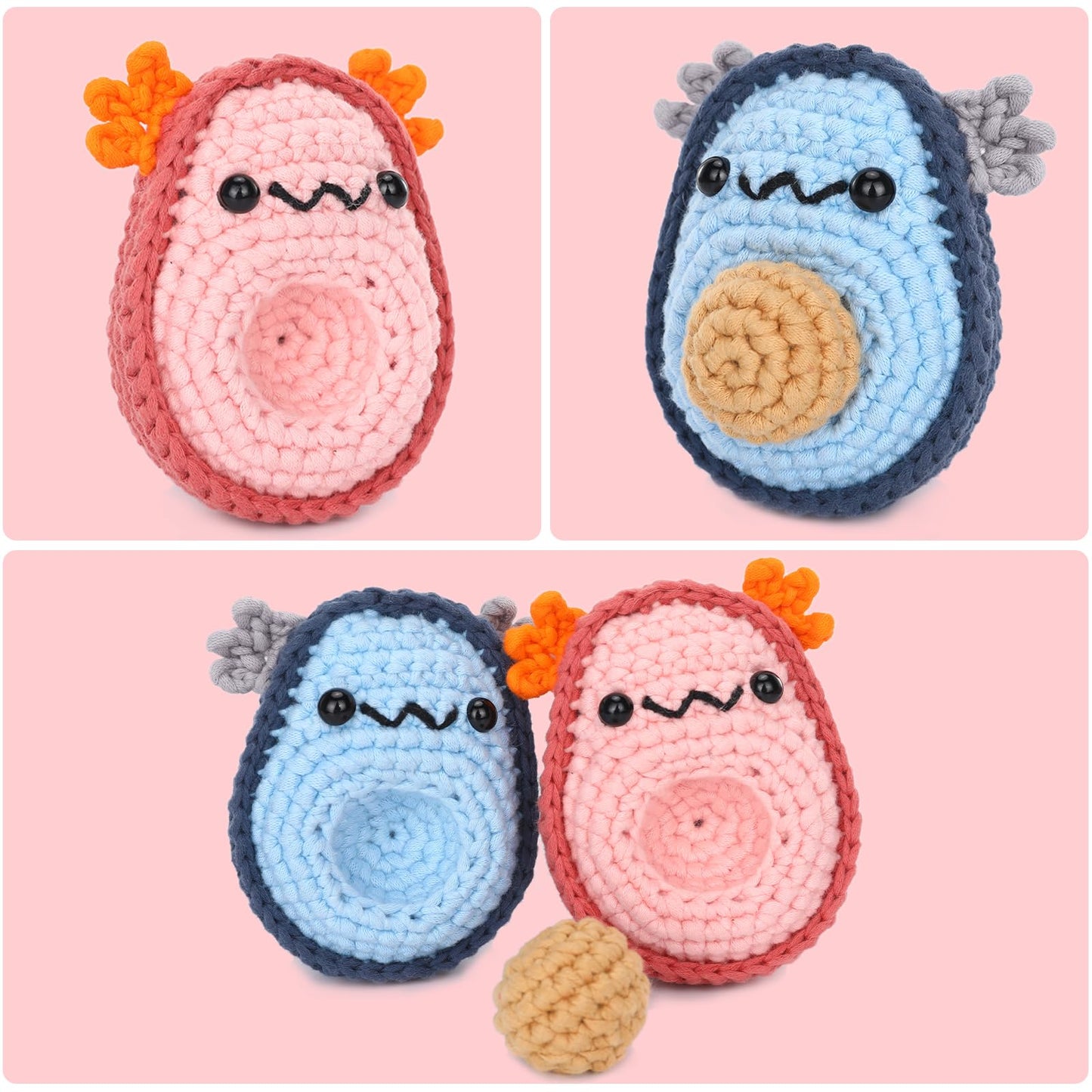 CROCHET BOX Complete Crochet Kit for Beginners - Highland Cow Crochet Kit, Include Video Tutorial, Instruction, Soft Yarn, Birthday Gift for Adults.