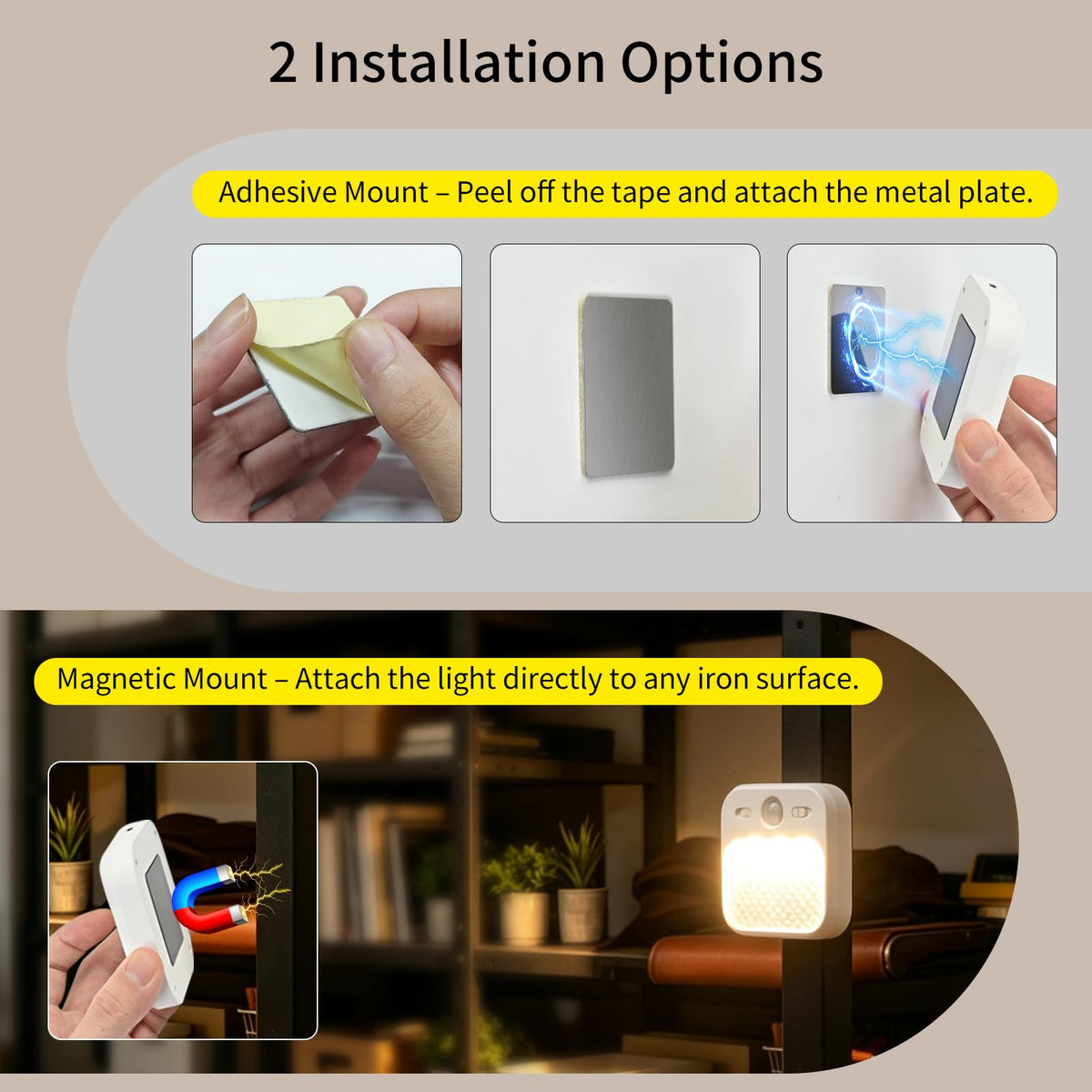 Motion Sensor Night Light, (4 Pack) Warm White Night Light Indoor Lamps