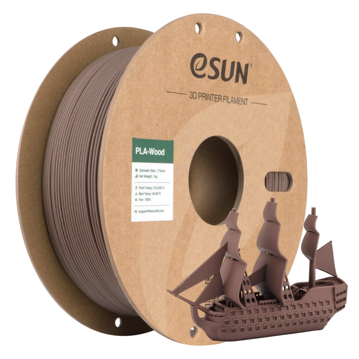 eSUN PLA Filament 1.75mm, PLA Basic Dimensional Accuracy +/- 0.05mm, 1KG Spool (2.2 LBS) Speedy Filament for 3D Printers,Black