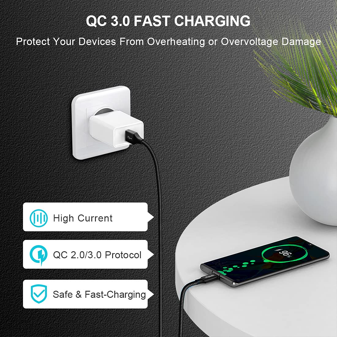 etguuds Extra-Long USB C Charger Cable 3M, USB A to USB C Cable