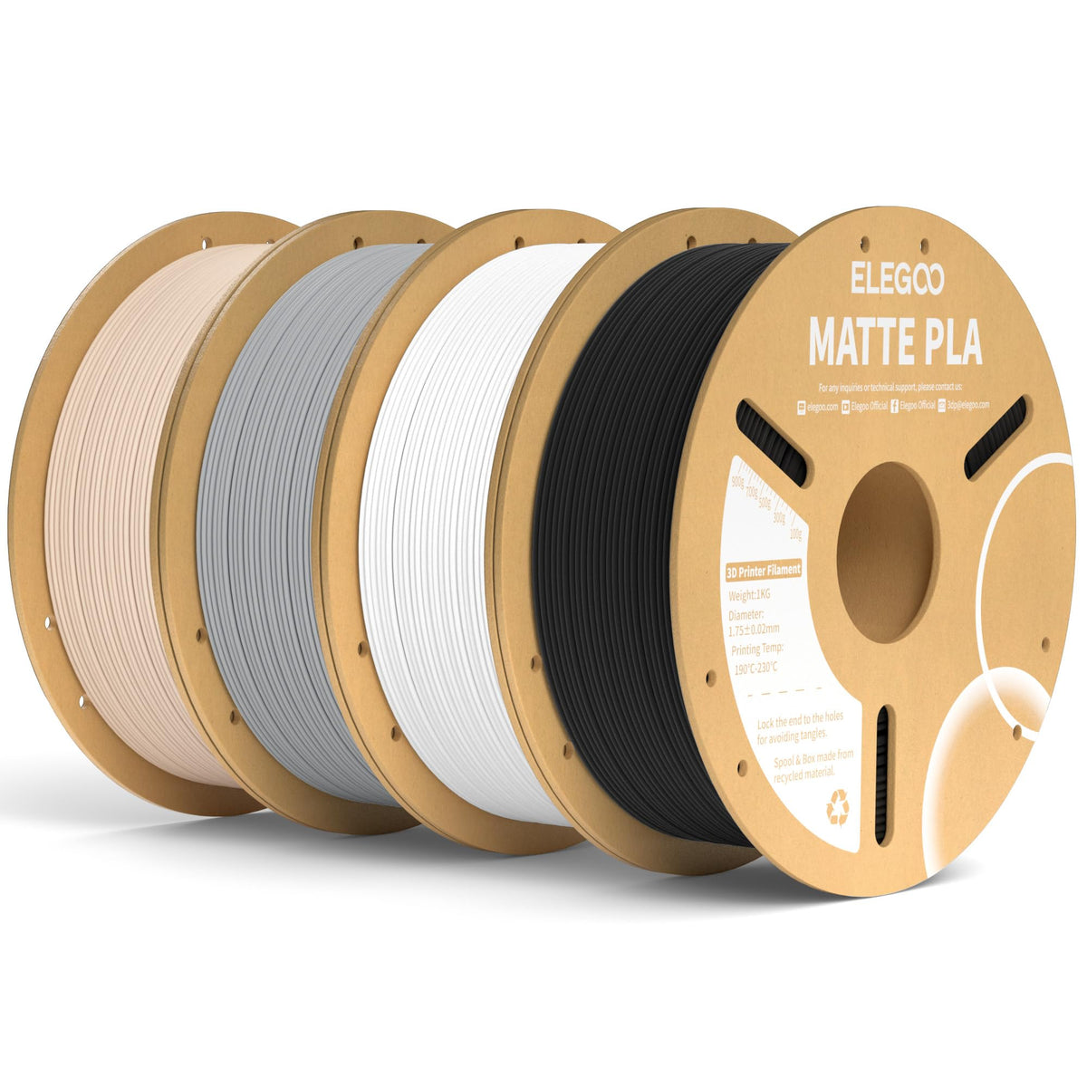 ELEGOO Matte PLA 3D Printer Filament Lavender Purple 1KG 1.75mm
