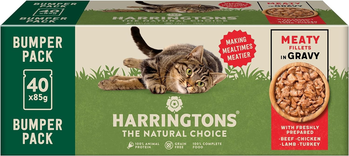 Harringtons Complete Wet Adult Cat Food Pouch Mixed in Jelly Pack 40x85g