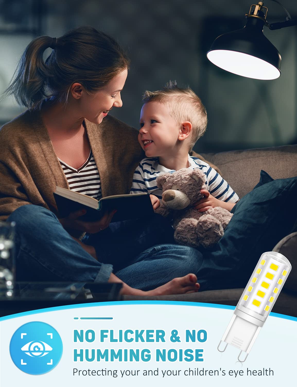 G9 Led Bulbs Cool White 5W 500LM 6000K, Equivalent to 50W Halogen