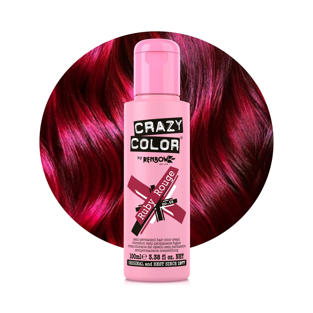 Crazy Color Cyclamen Pink Hair Dye 100ml