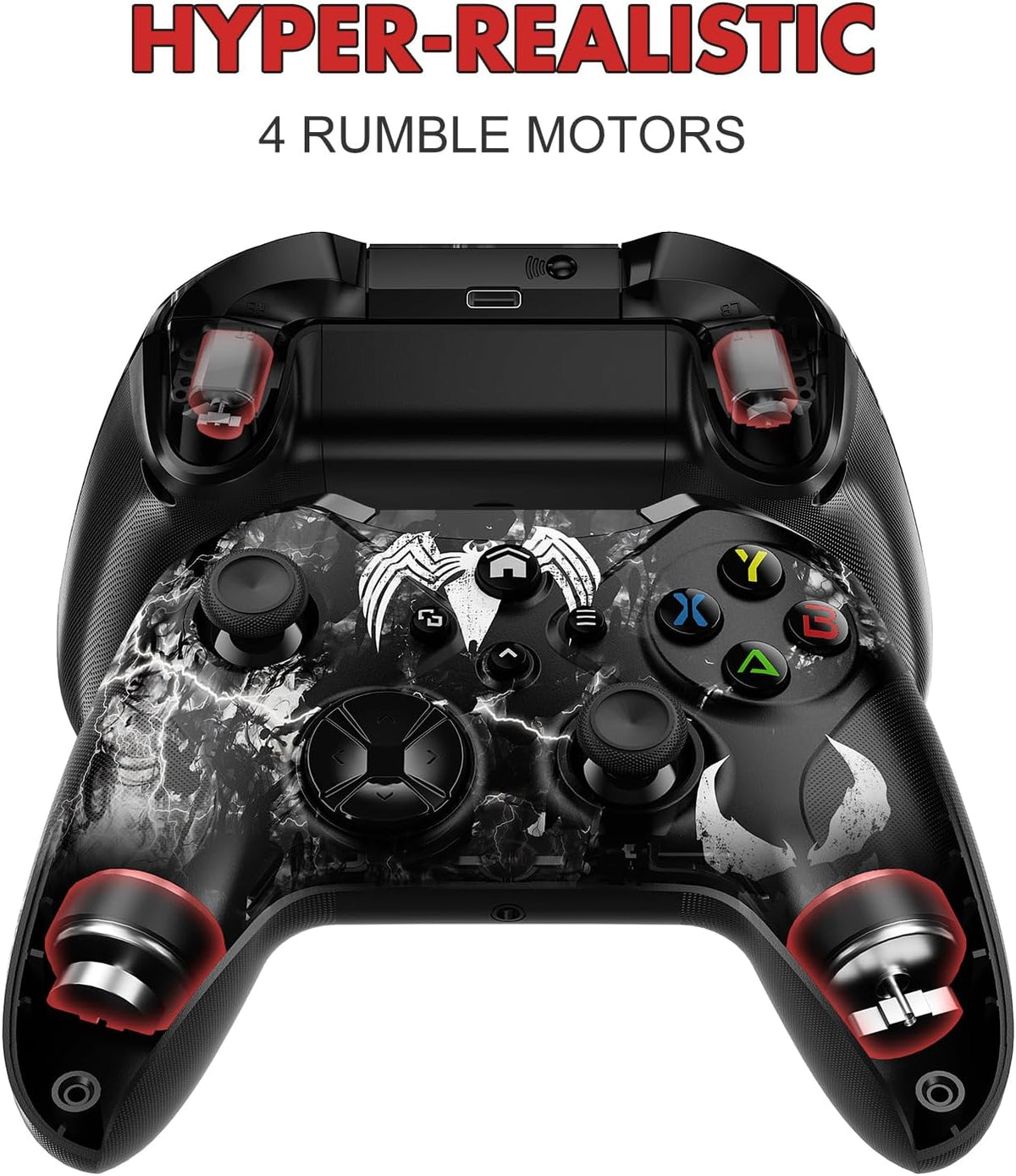 Lapezei Wireless Controller for Xbox Series S/X, Xbox One/PC, Bluetooth Gamepad with Back Paddles, Quadruple Vibration, Turbo, Macro, 3.5mm Audio Jack