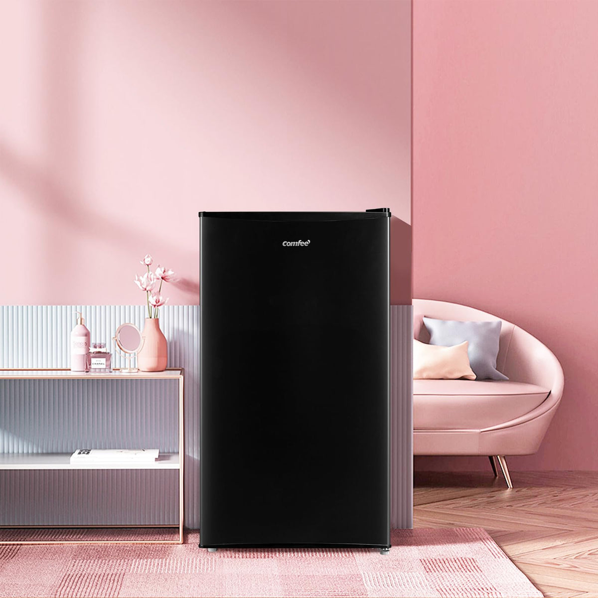 COMFEE' 80L Under Counter Fridge with 4-Star Ice Box, RCD80WH3UK(E)