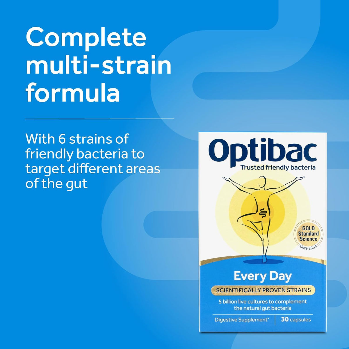Optibac Every Day - Vegan Daily Digestive Supplement - 30 Capsules