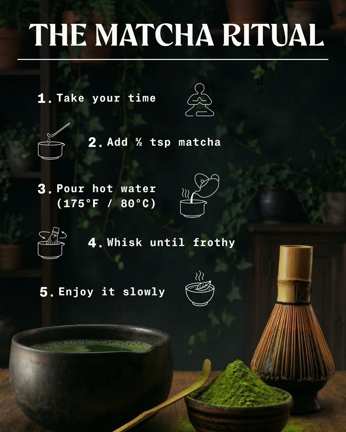 NaturaleBio Organic Premium Grade Japanese Matcha Powder L-Theanine