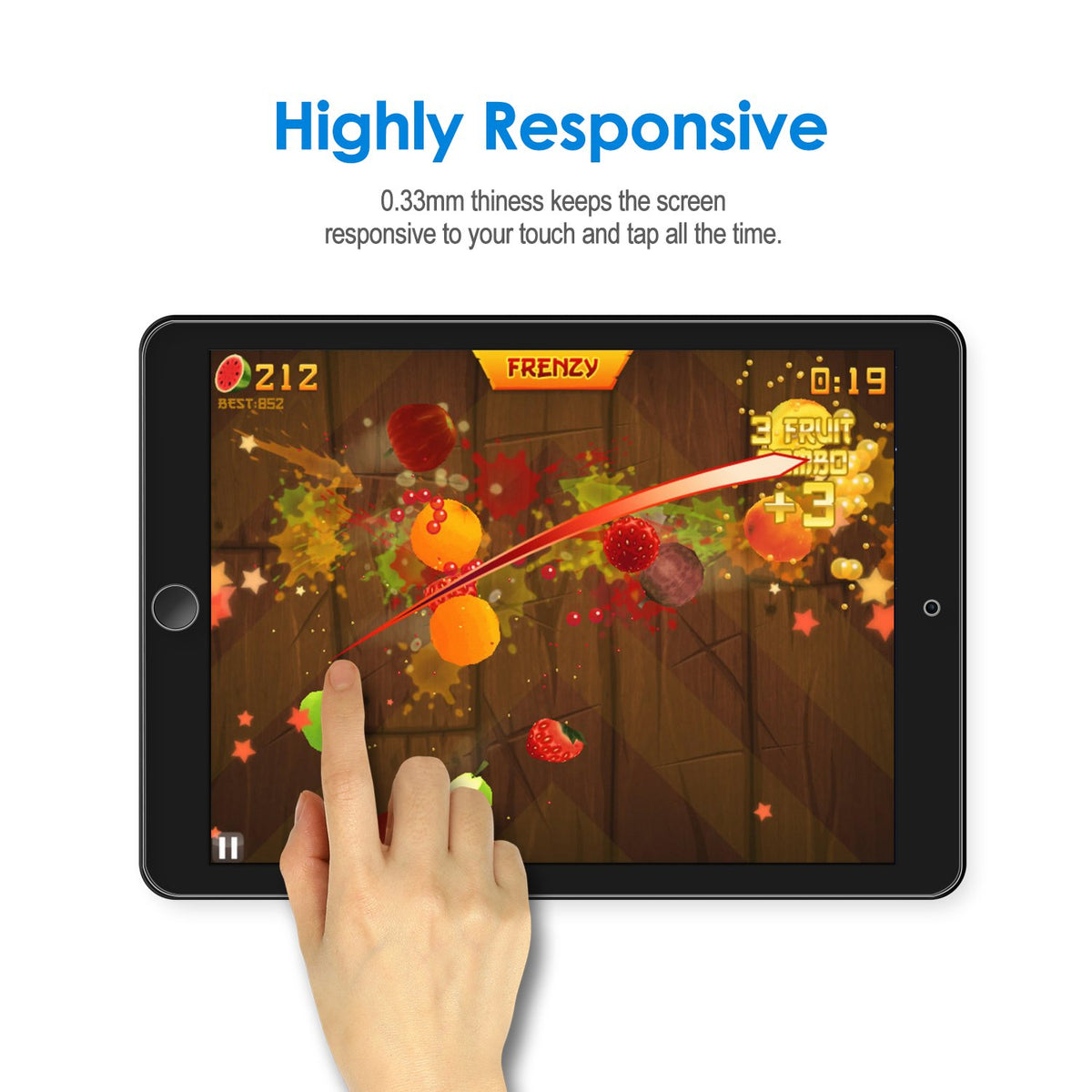JETech Screen Protector for iPad (A16) 11th/10th Gen, 2-Pack