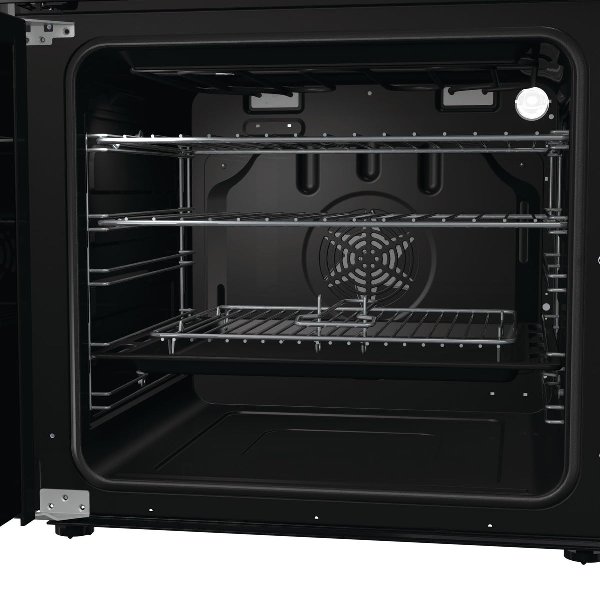 Hisense HDUKC60W 60cm Electric Cooker with Ceramic Hob-White, A Rated Double Oven 50L/80L [Energy Class A]