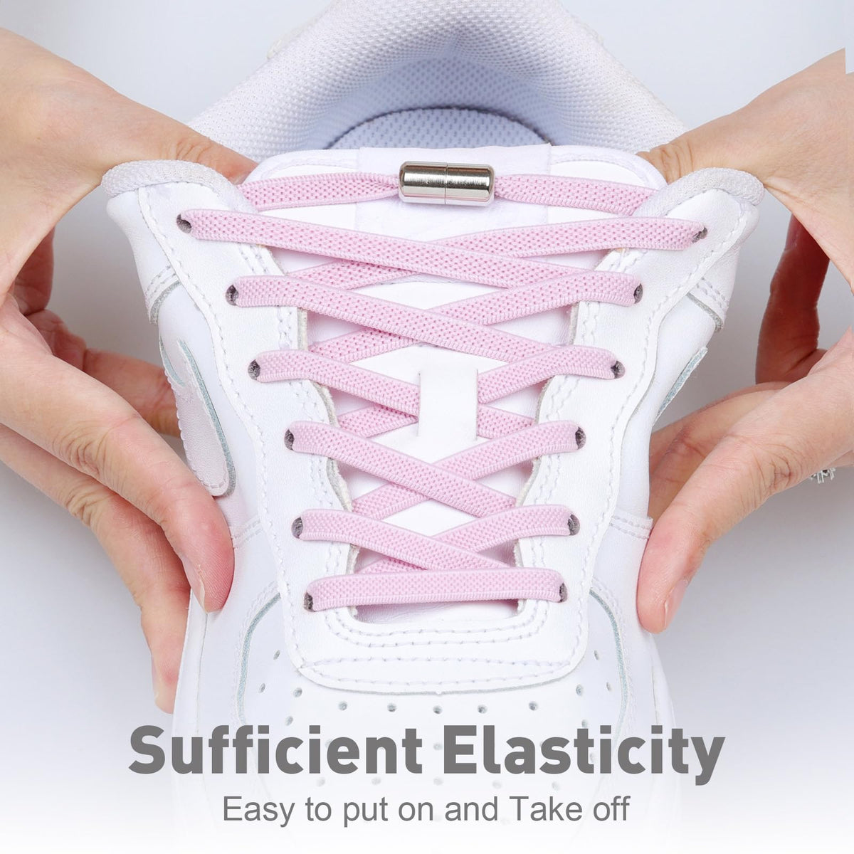 Handshop 2 Pairs Elastic Laces, No Tie Shoelaces for Trainers