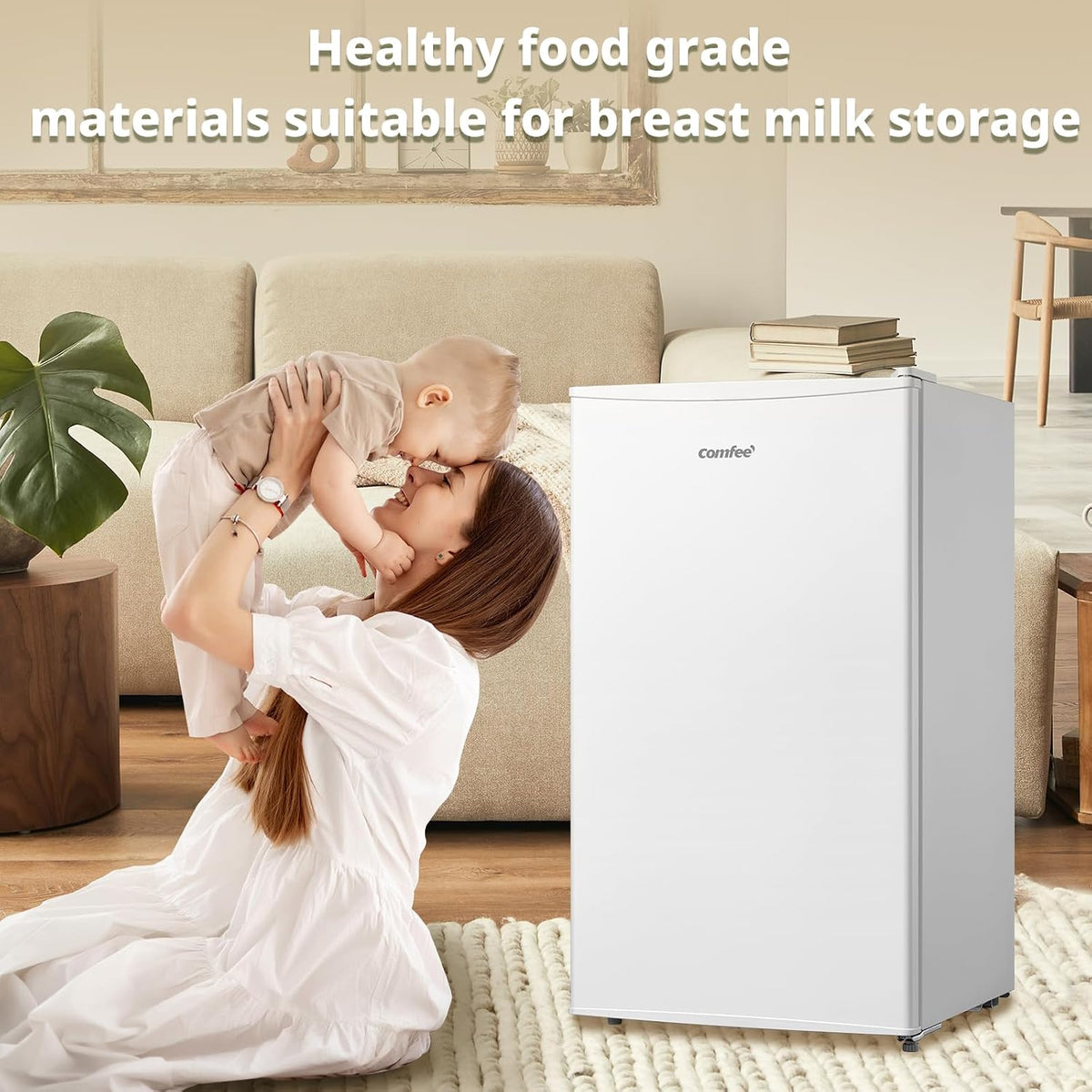 COMFEE' 60L Under Counter Freezer, 4-Star Freezing, RCU60WH2(E)
