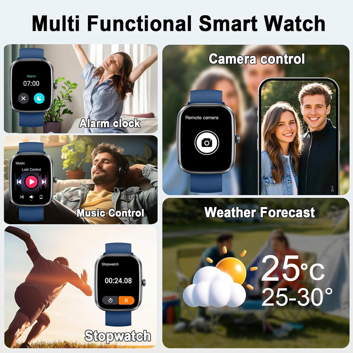 Motast Smart Watch, Fitness Tracker 1.69'' HD for Men Women, Step Counter