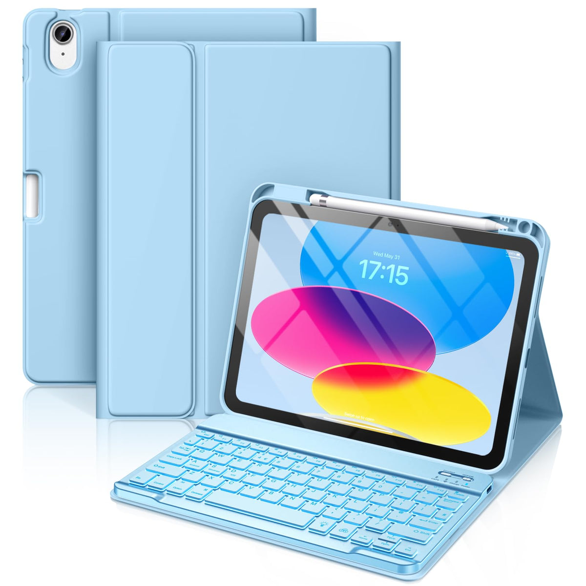 Vobafe Keyboard Case for iPad A16 11th Generation 11 inch/10th Gen 10.9"