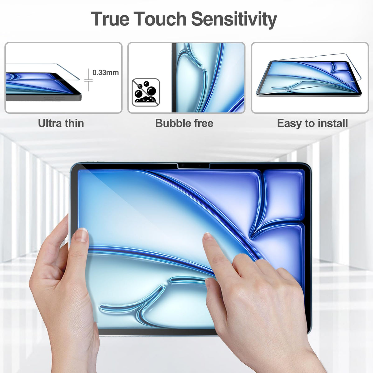 ProCase 2 Pack Screen Protector for iPad A16 2025 11th 11"/10th 2022 10.9"
