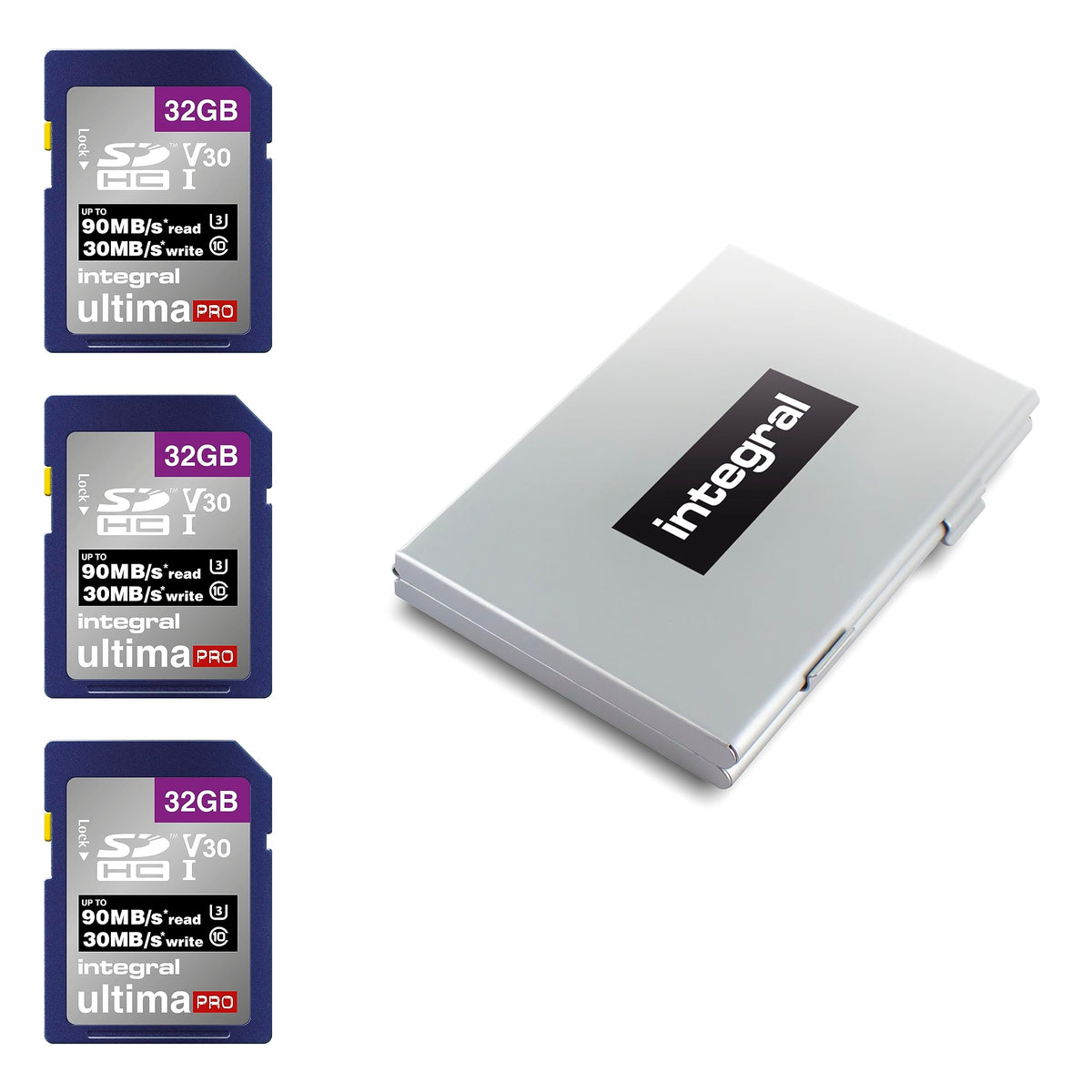 Integral 64GB SD Card 4K Ultra-HD Video High Speed SDXC V30 UHS-I U3 Class 10 Memory Card up to 100MB/s, Color May Vary