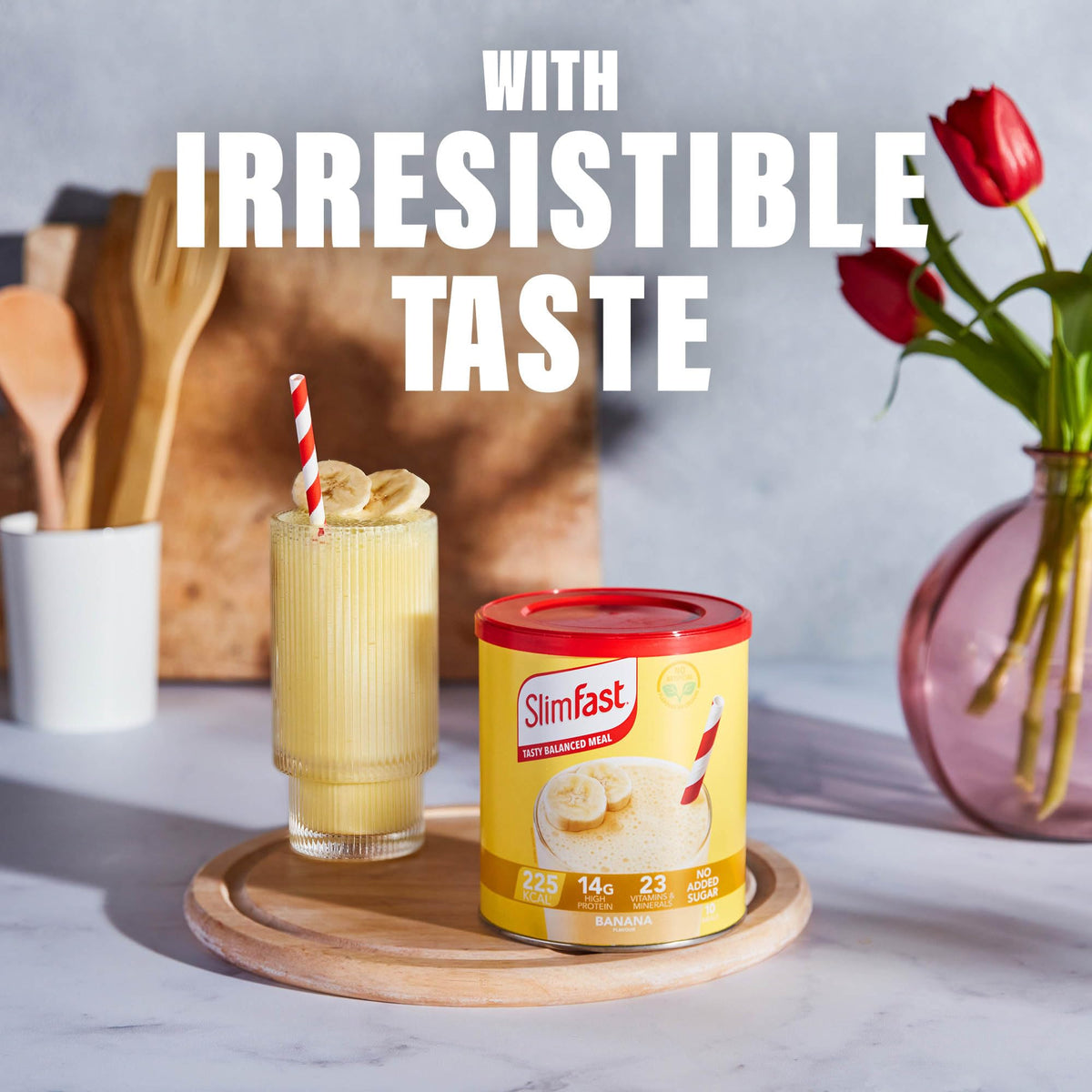 SlimFast • Meal Replacement Powder • Caramelised Biscuit Flavour • 584g