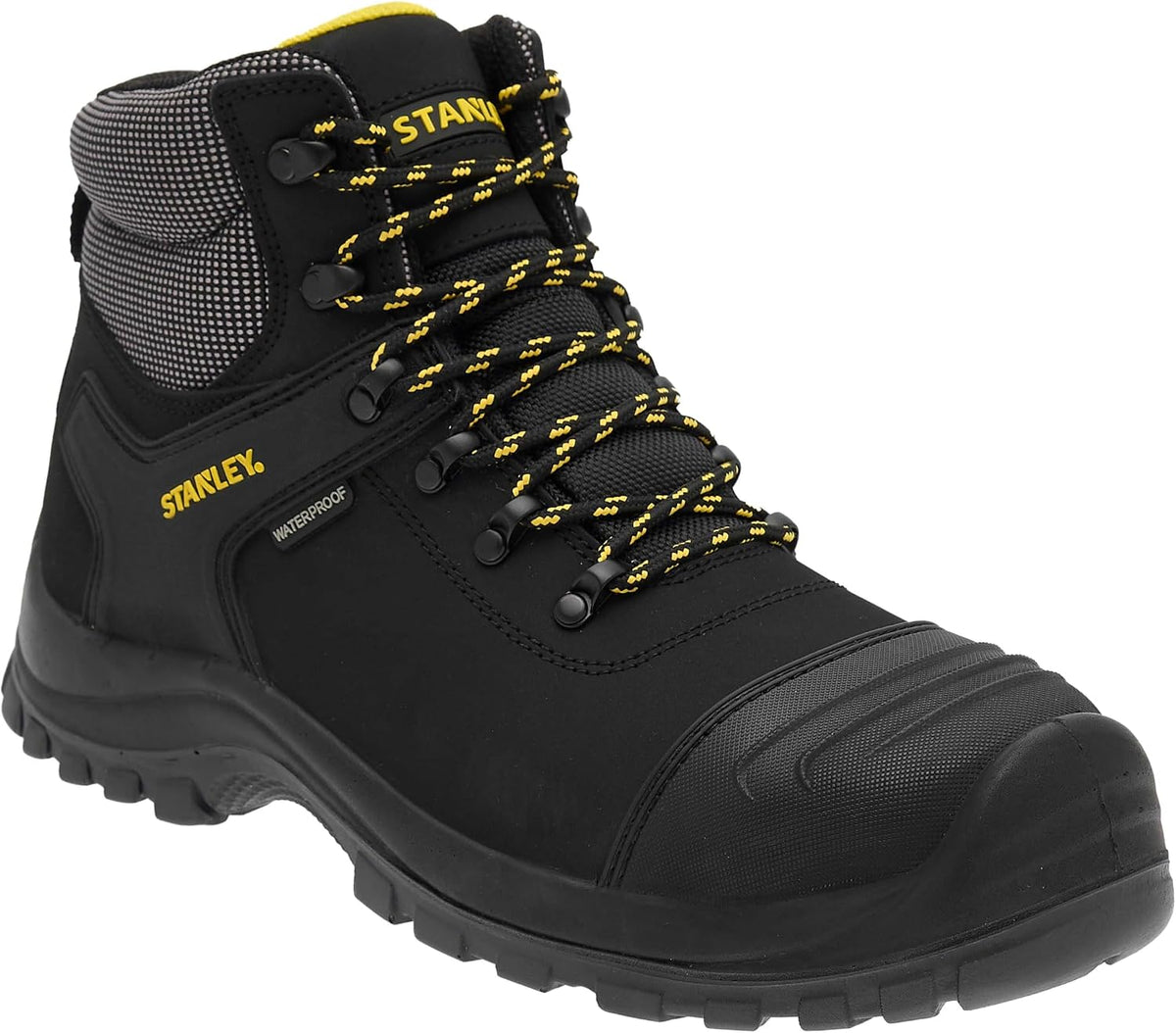 STANLEY Branxton Men's Leather, Steel Toe, Steel Midsole Plate, Waterproof, Safety Work Boot