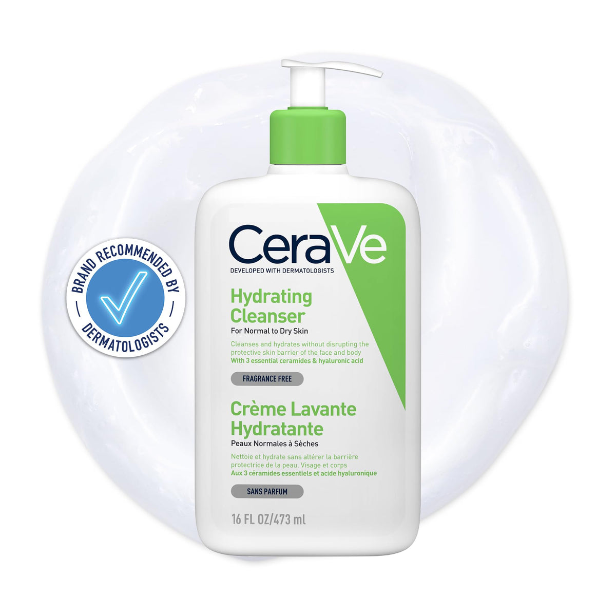 CeraVe Hydrating Cleanser for Normal to Dry Skin with Hyaluronic Acid 236ml
