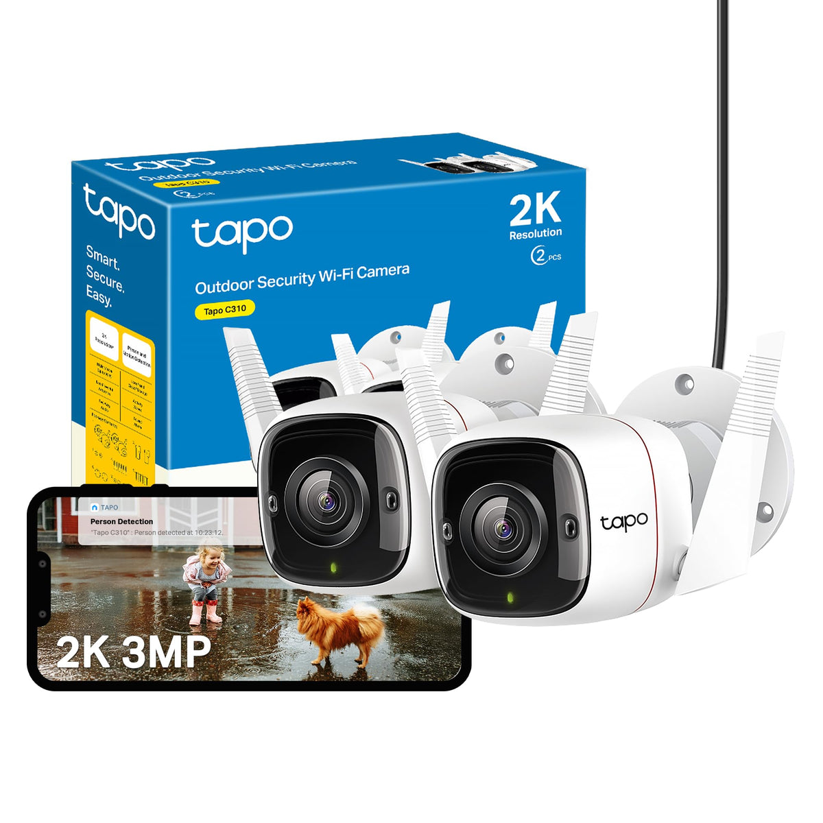 Tapo C310 2K 3MP Outdoor Security Camera CCTV Camera