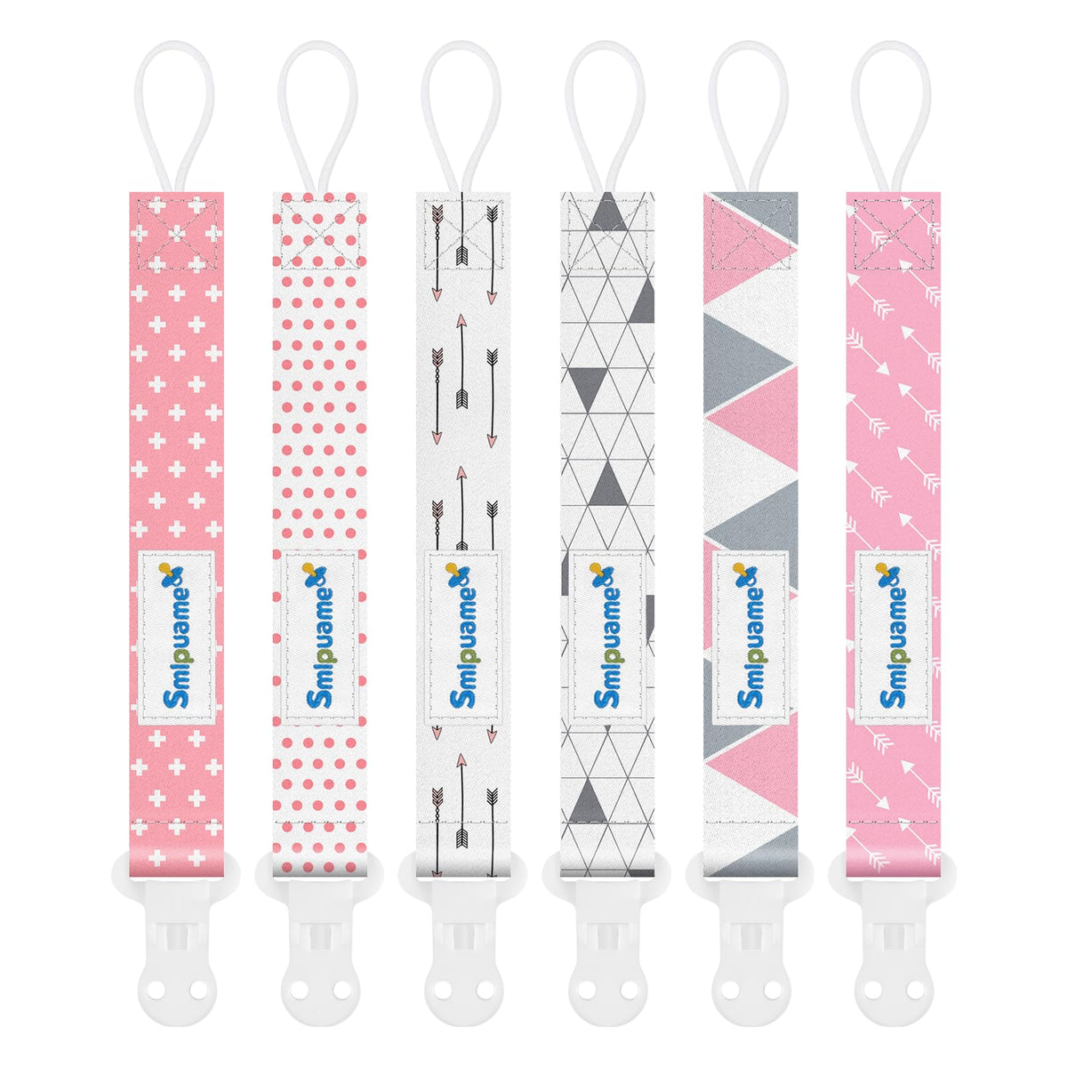 Dummy Clip Boys,8 Pack BPA Free Soother Chain,Pacifier Holder Clips for Teether Toy,Baby Dummy Strap Clip Universal Design Fit All Pacifiers Baby Teething Toys,Newborn Baby Gift