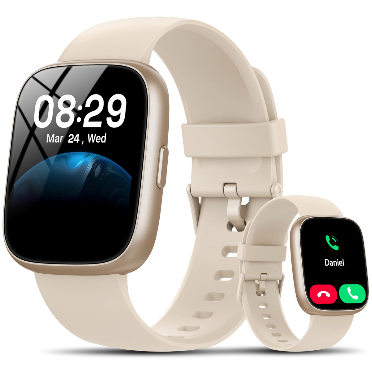 Cillso Smart Watch, Alexa Built-in, 1.83" Bluetooth Calling Fitness Watch