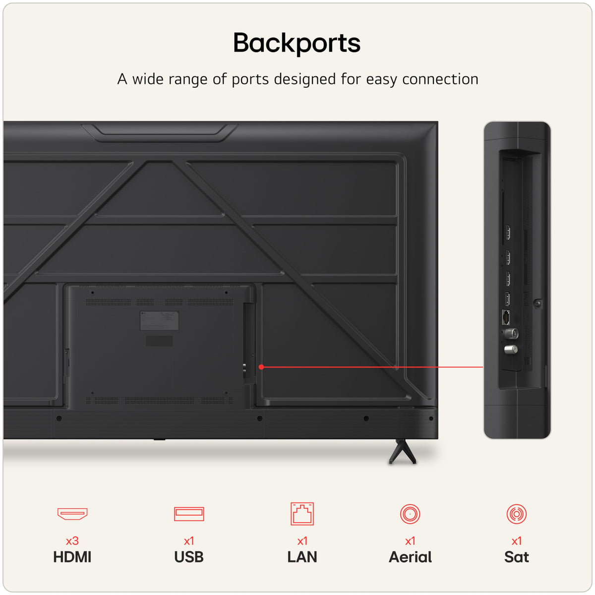 LG 50NU800B6LC Nano UHD AI NU80 4K Smart TV, α7 Processor Gen9, 60Hz, HDR10, Filmmaker Mode™, Google Cast, Apple AirPlay 2, Model Year 2026
