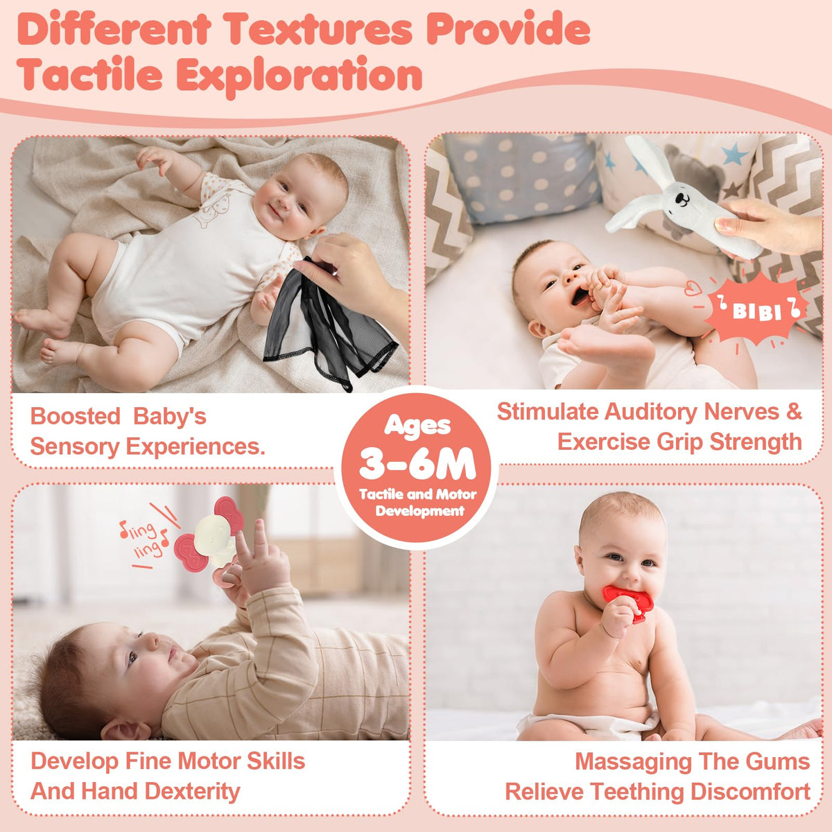 URMYWO Baby Toys, Black and White Sensory Toys Brain Development