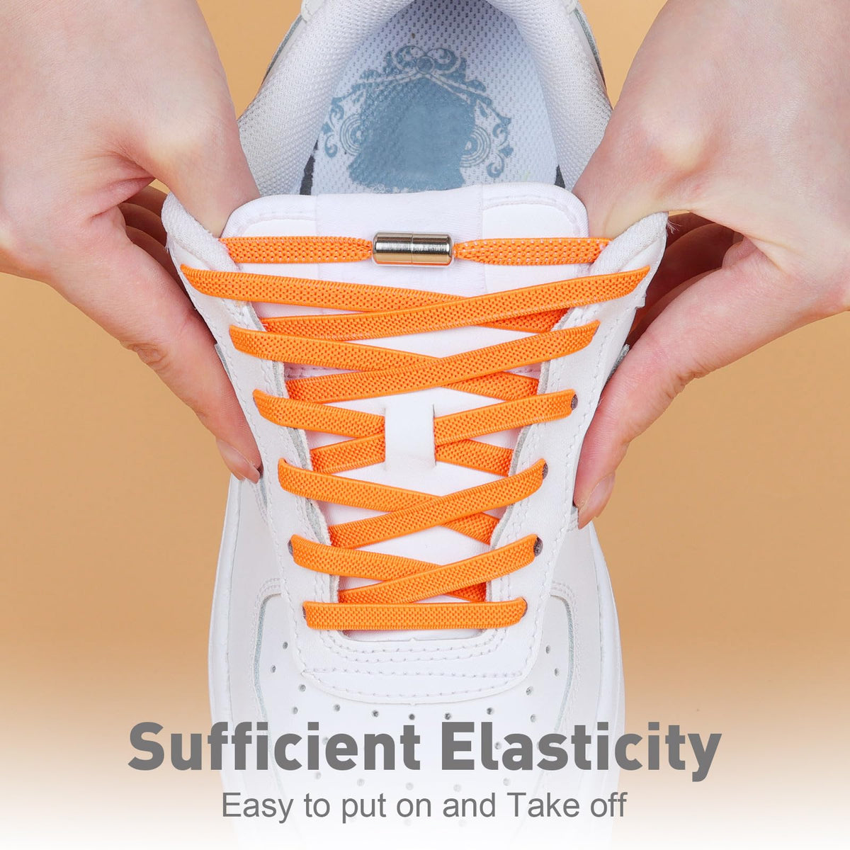Handshop 2 Pairs Elastic Laces, No Tie Shoelaces for Trainers