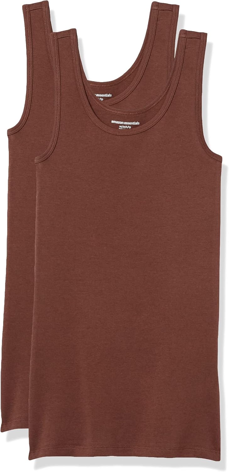 Amazon Essentials Women's Slim-Fit Vest, Pack of 2
