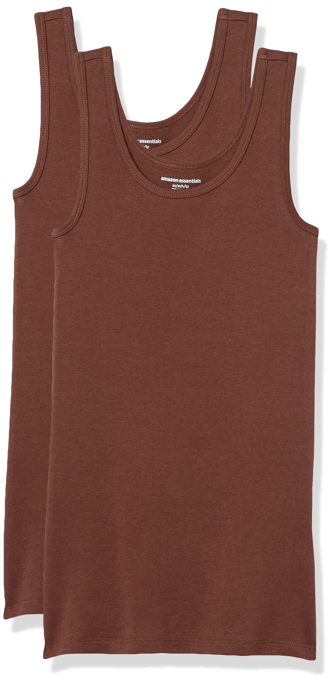 Amazon Essentials Women's Slim-Fit Vest, Pack of 2