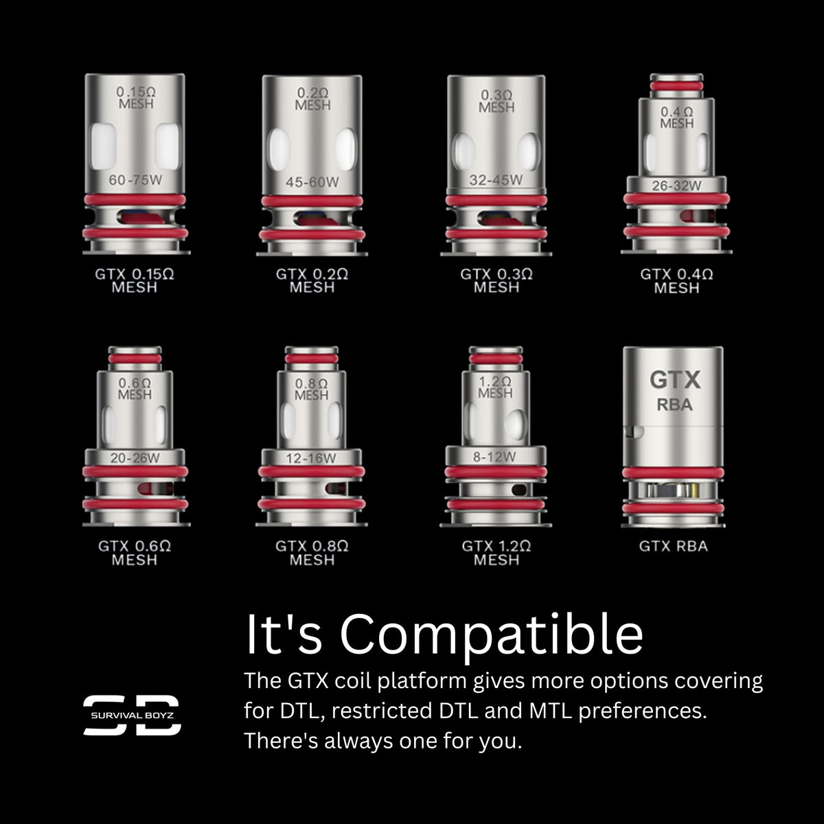 Vaporesso GTX Coils [0.6] - 5 Pack - No Nicotine